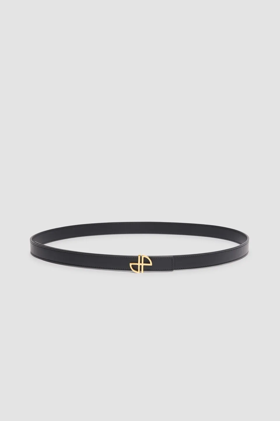 Patou P25BE0025008999B ceinture cuir noire boucle JP