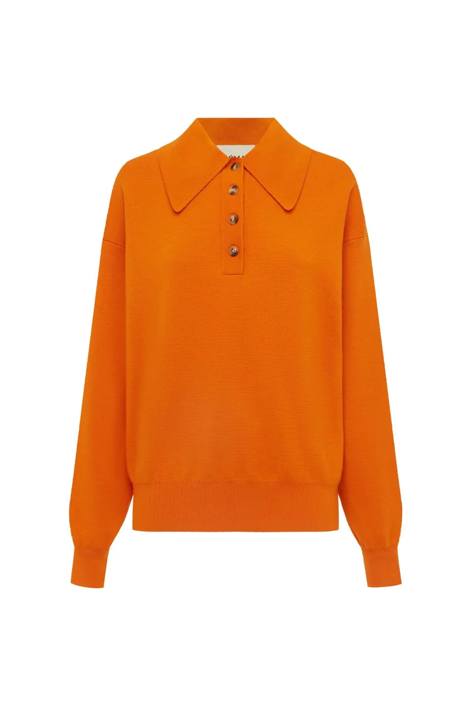 Alemäis Claudia Tangerine polo en maille 100% laine