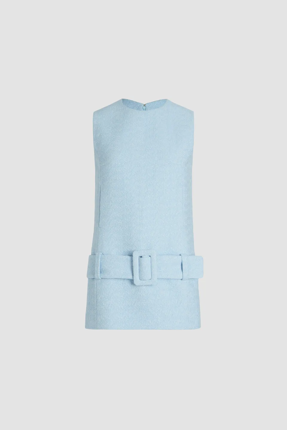 Patou DR160 robe tweed coton bleu Skylight Blue