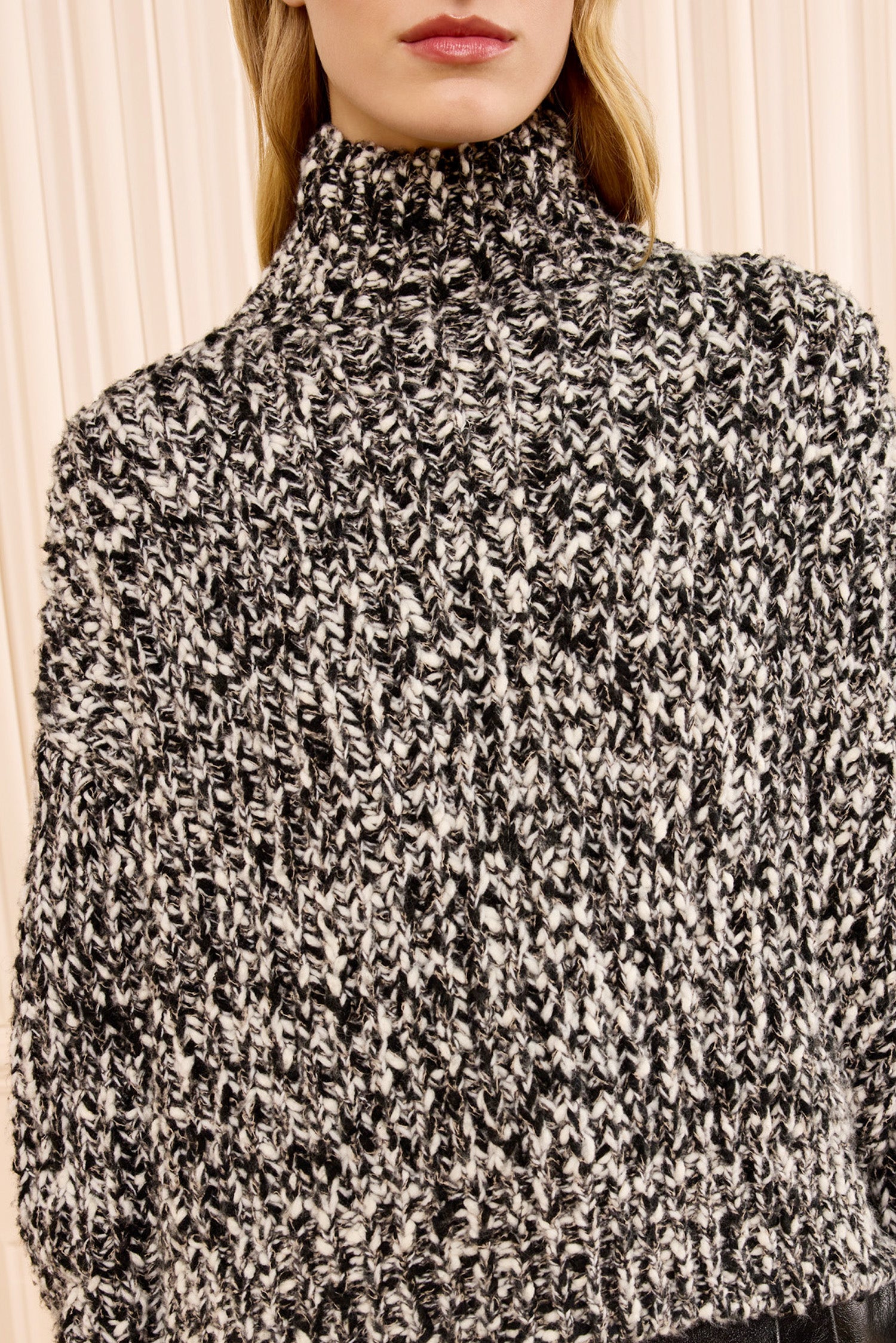 Ulla Johnson Albie pull onyx laine col roulé