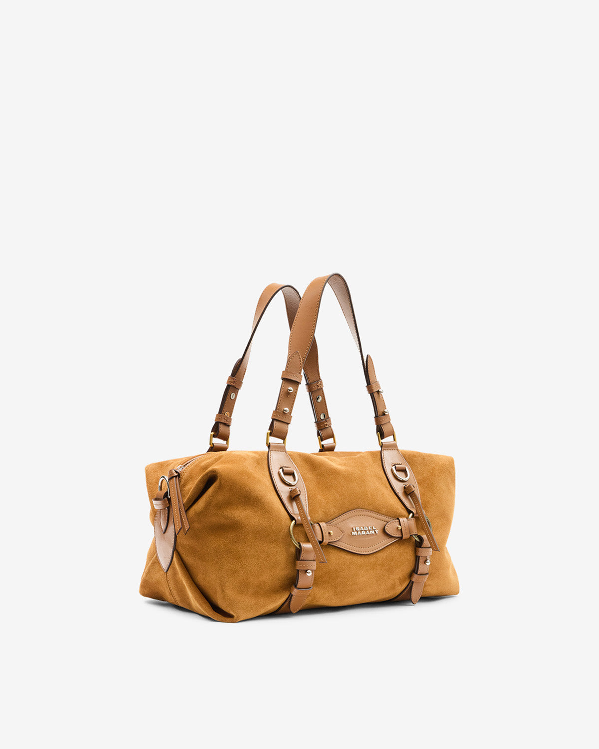 Isabel Marant Tilpa Sac cuir velours cognac