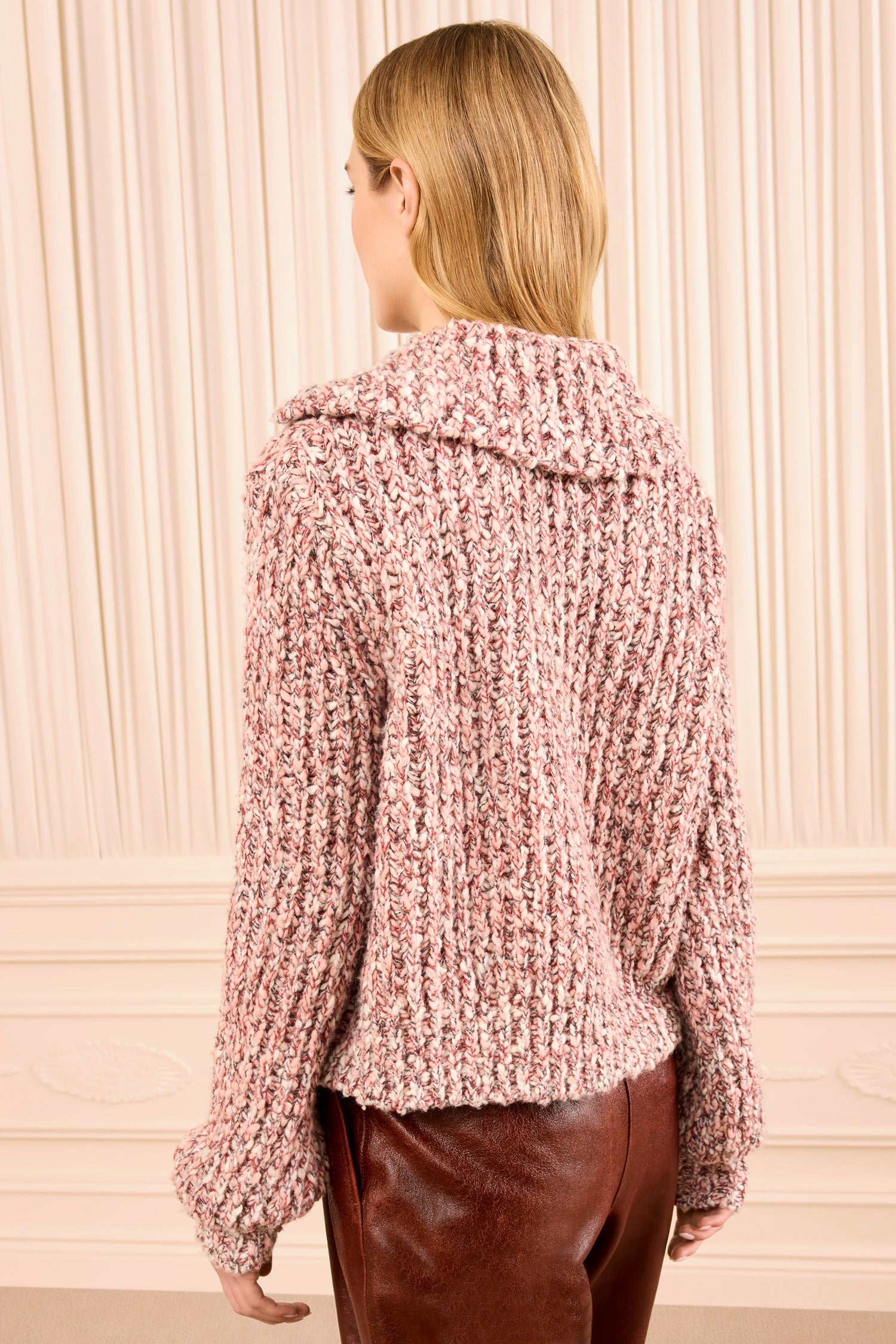 Ulla Johnson Knits Louise Knit Cardigan Amerena rose laine
