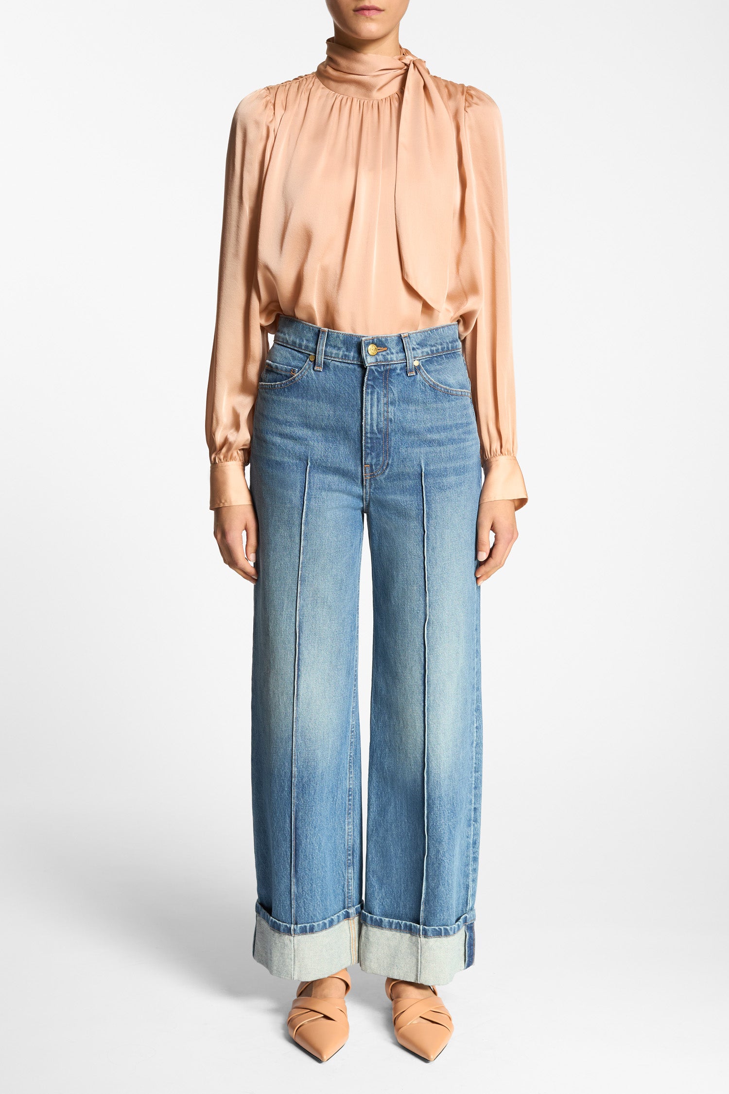 Ulla Johnson Genevieve Jean Danube taille haute coton