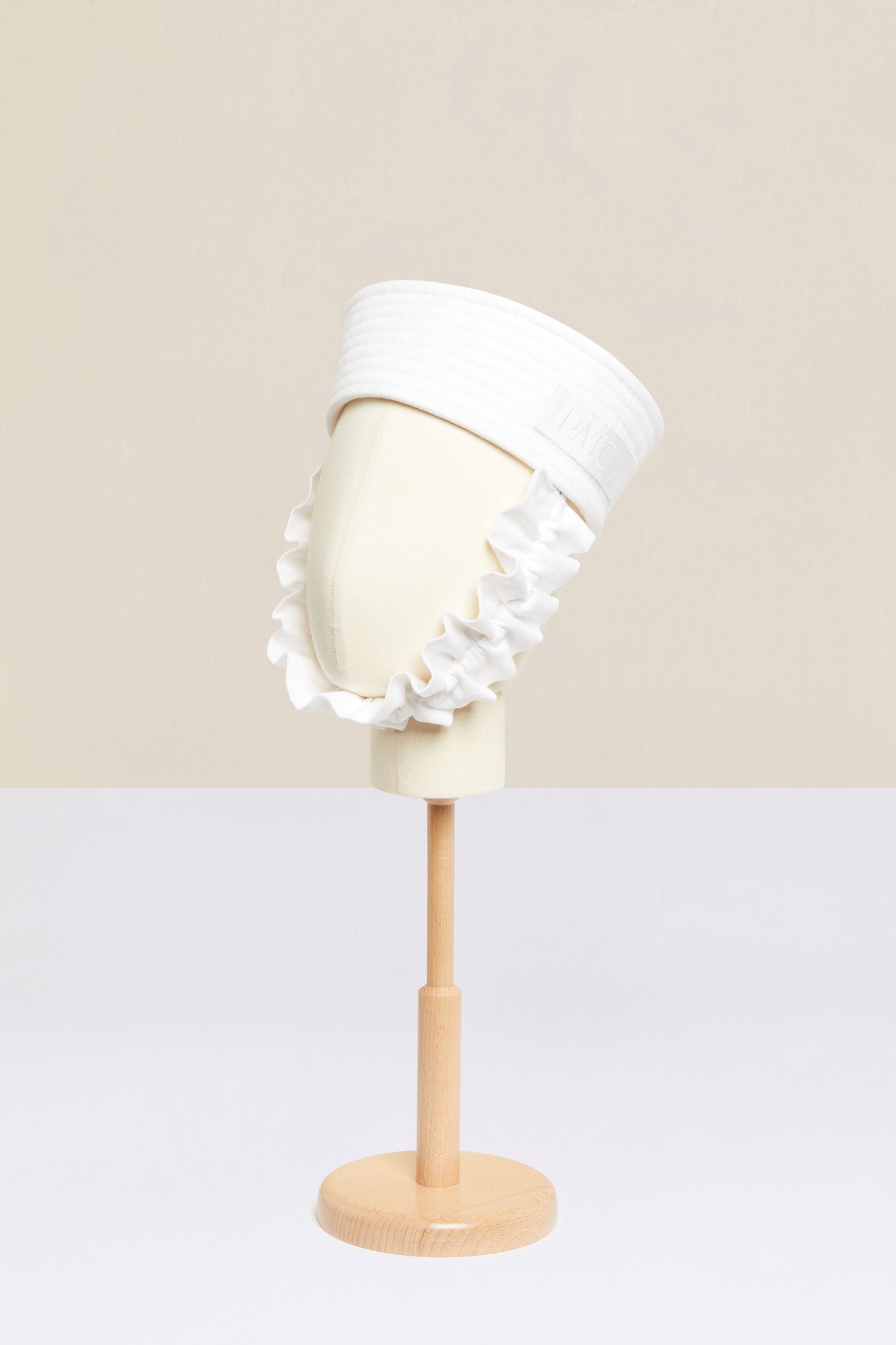 Patou chapeau marin AC009 coton blanc volant TU