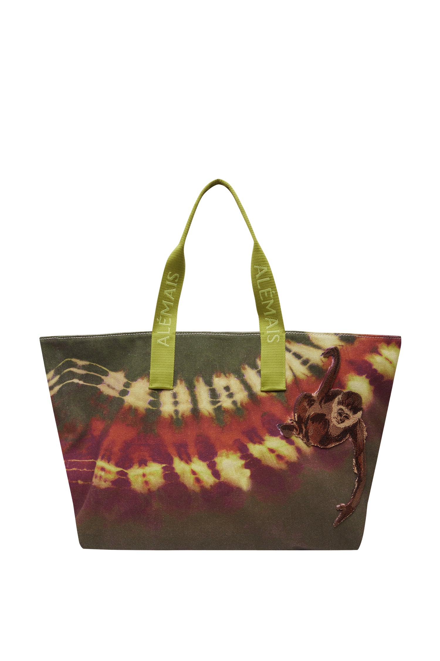 Alemais Safi Textured Patch sac tote plage coton