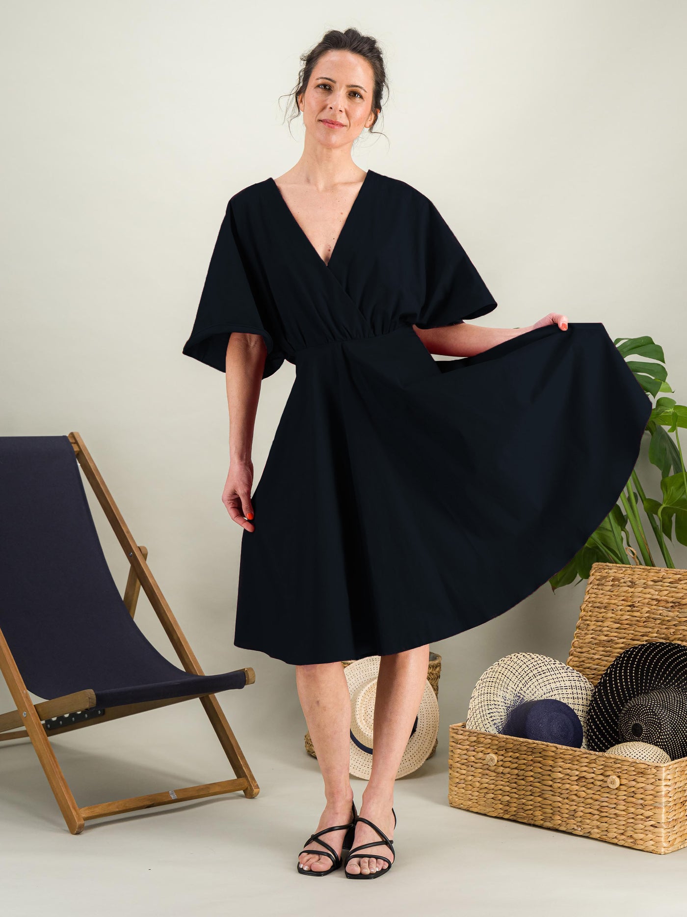 Anahide Saint André Papillon robe mi-longue coton été