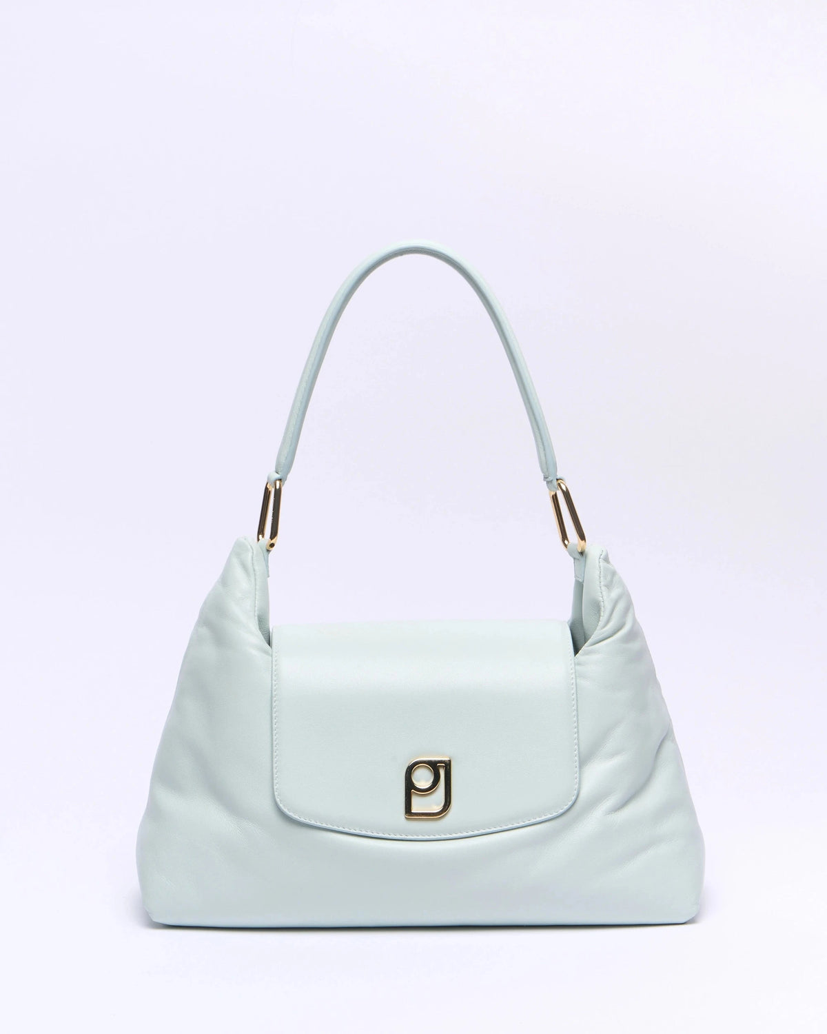Paul & Joe Leandra sac épaule cuir agneau vert d'eau