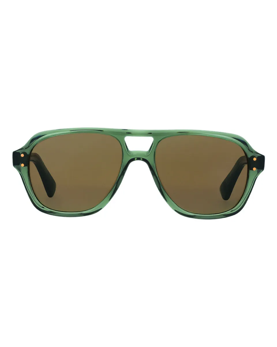 Paul & Joe Gary02-VE69 lunettes de soleil pilote vert transparent