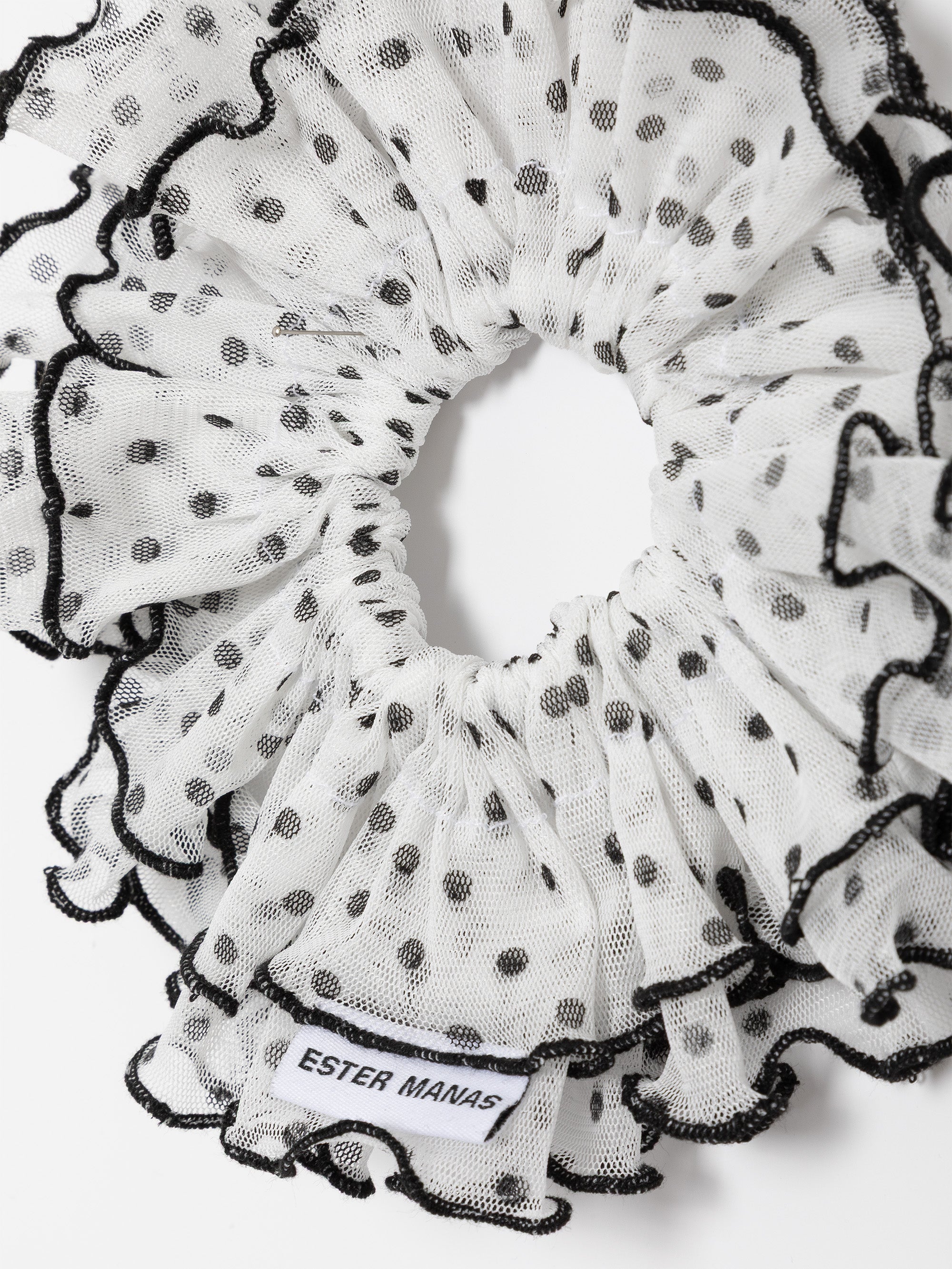 Ester Manas Scrunchies chouchou pois tulle 16 cm