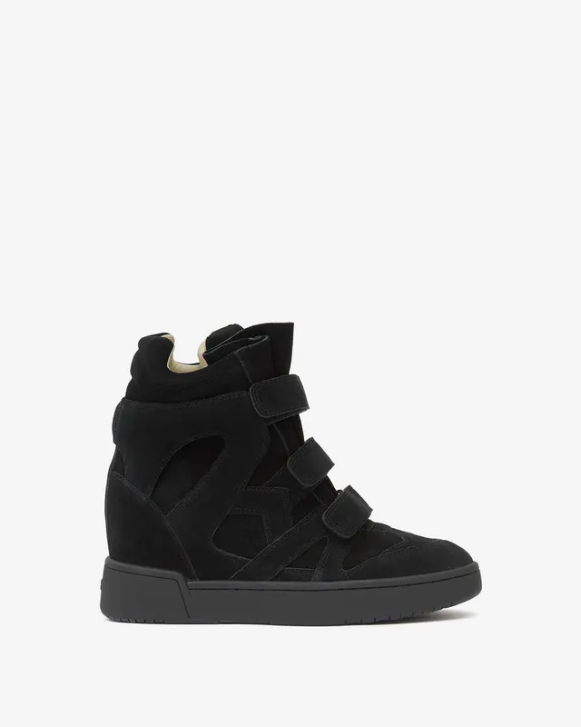 Isabel Marant IM3 baskets compensées cuir noir