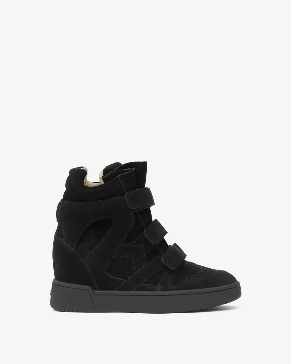 Isabel Marant IM3 baskets compensées cuir noir