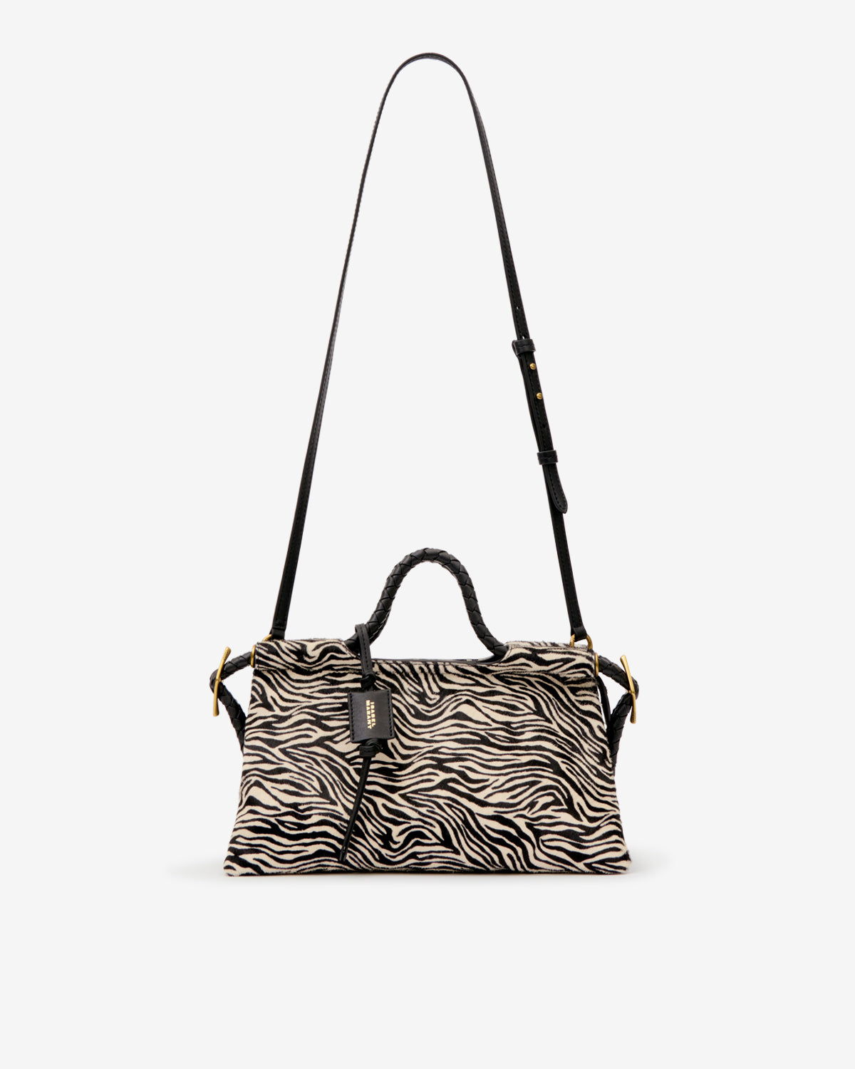Isabel Marant Pipa M PM0124FA sac cuir pony zèbre