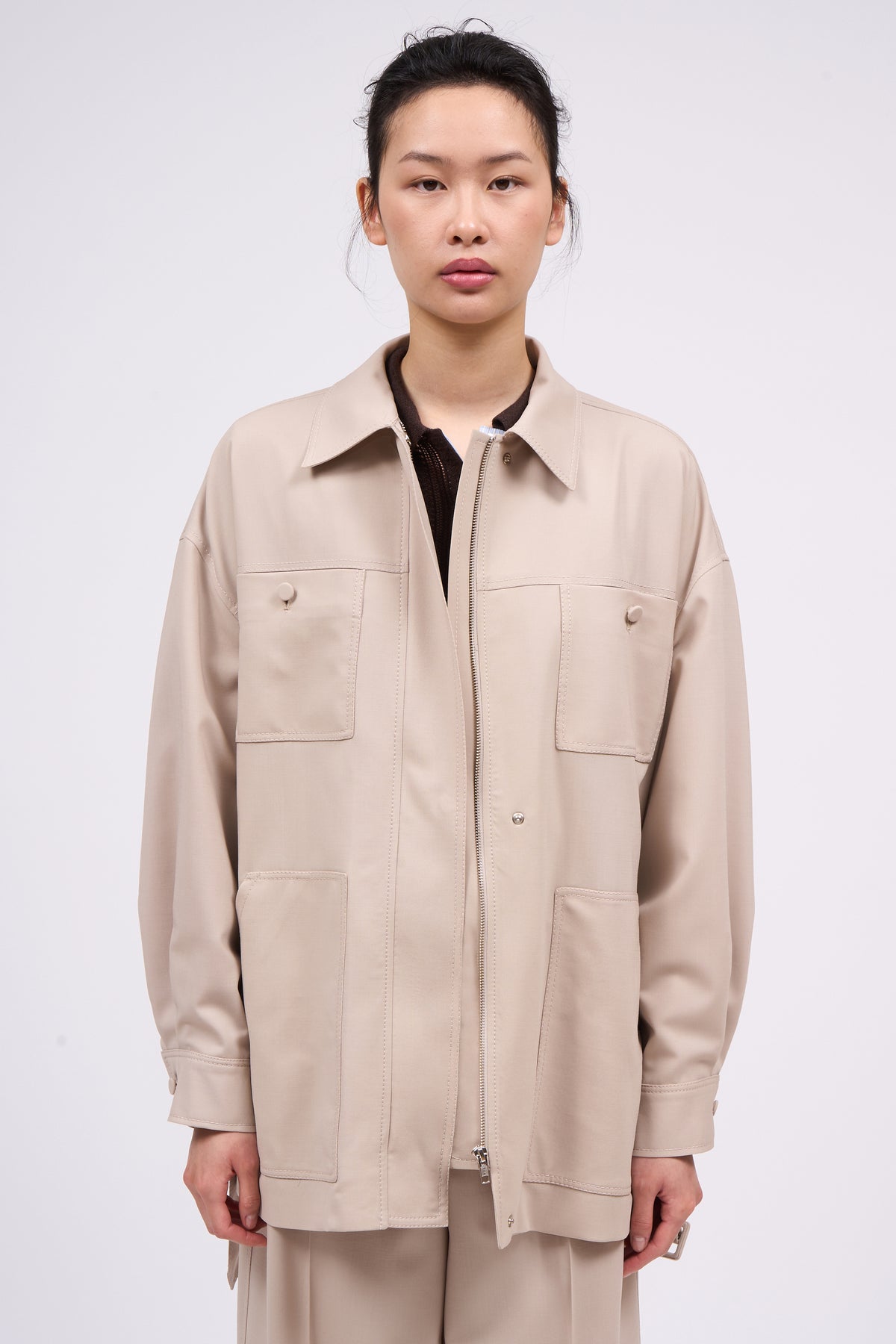Paul & Joe Cordoue veste saharienne laine soie