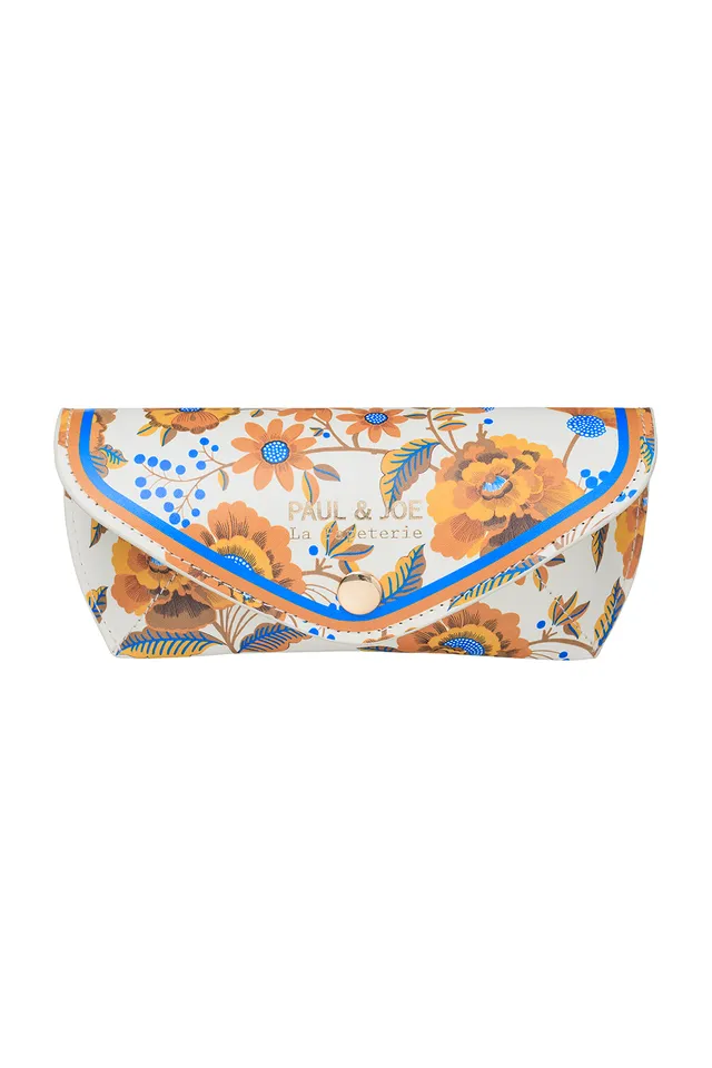 PAUL & JOE Accessoires de sac étui à lunettes fleurs jaunes