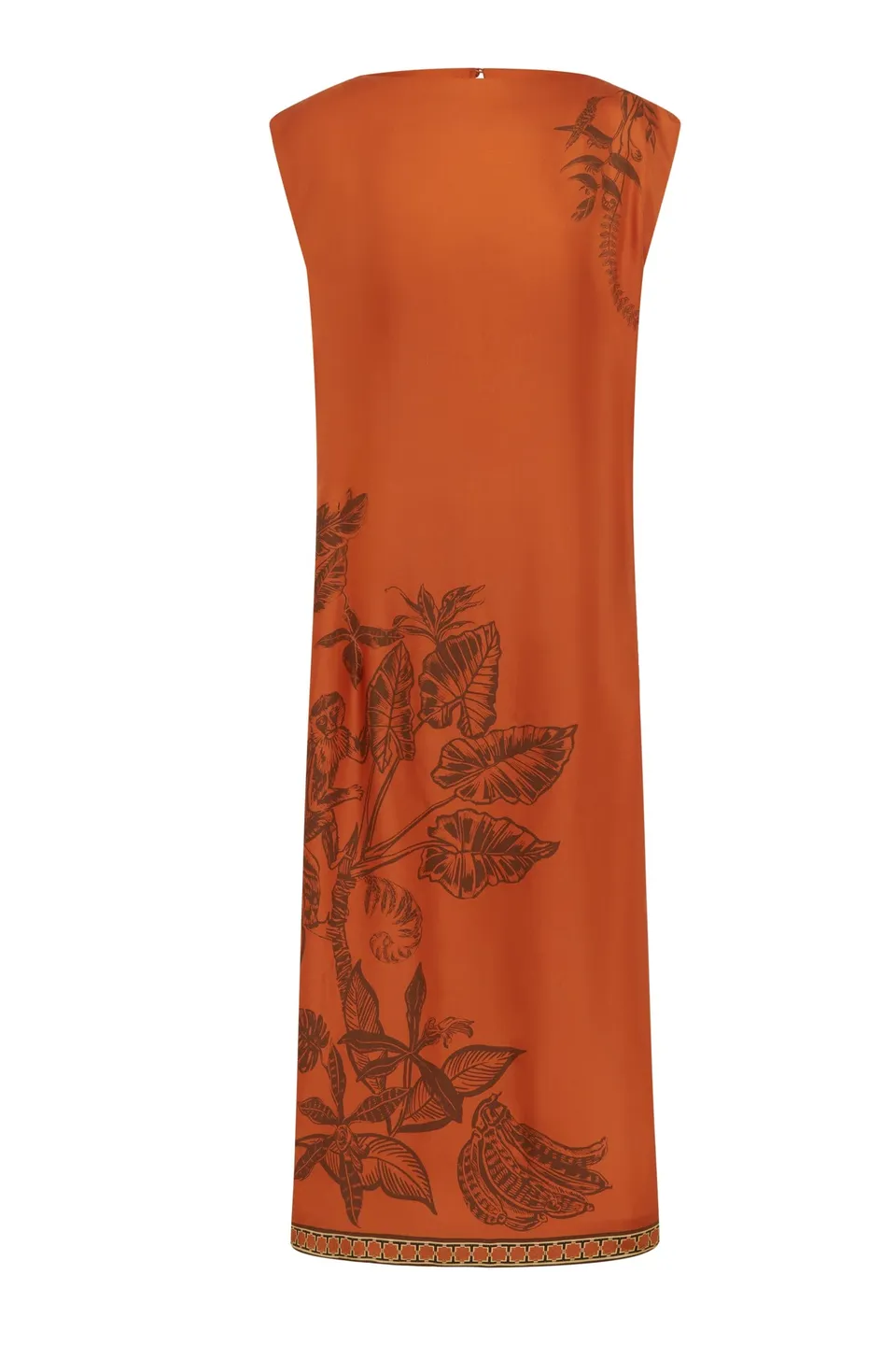 Alemäis Monkey Dance Silk Midi robe soie jungle