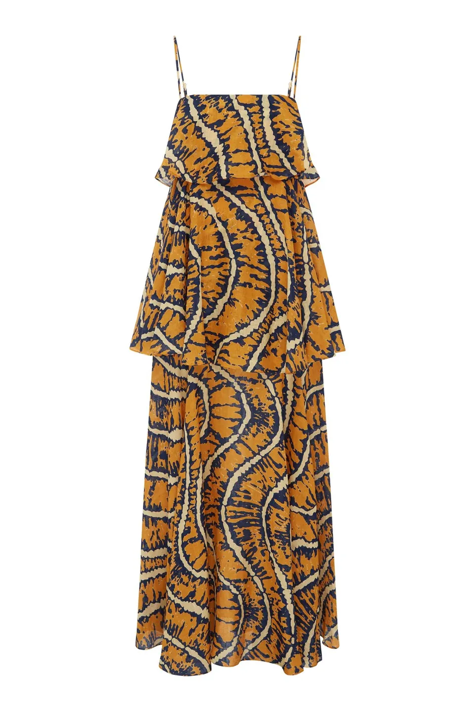 Alemaïs Ripple Dress robe maxi ramie volants
