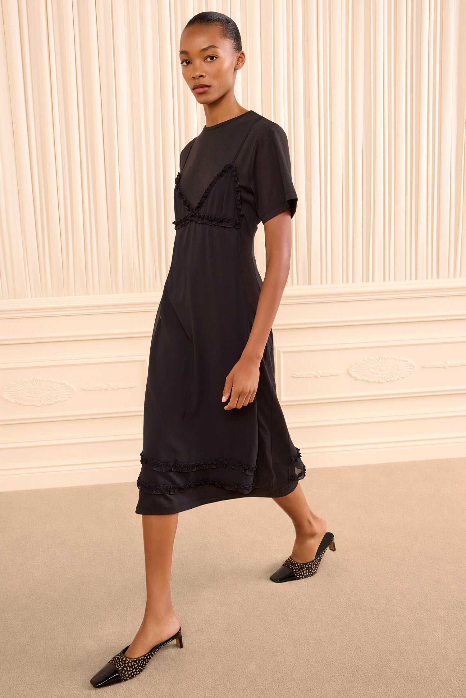 Ulla Johnson Tallis robe coton Noir