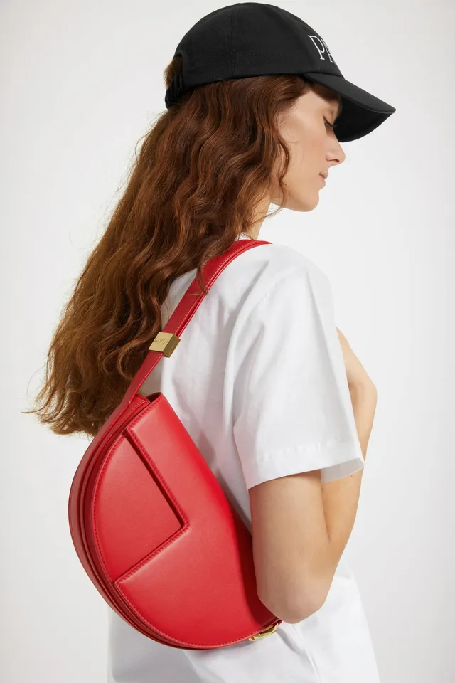 Patou Le Patou BA001 sac cuir Poppy rouge bandoulière