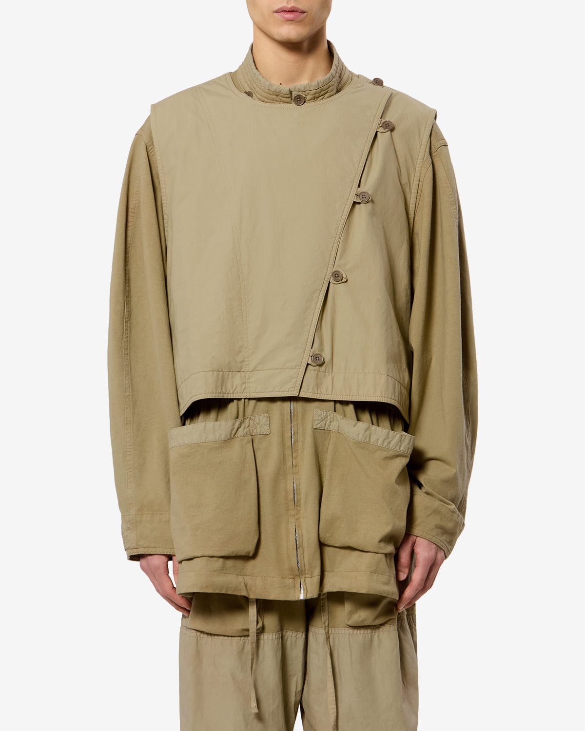 Isabel Marant Kinlay veste saharienne kaki délavé coton