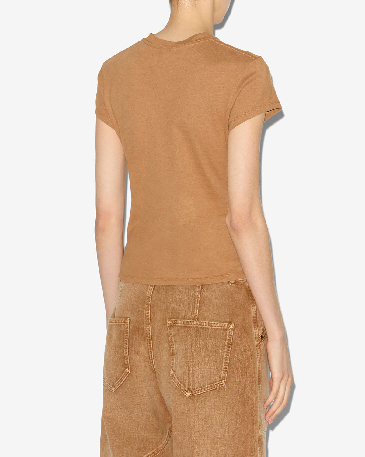 Isabel Marant Maelie TS0275FA-A1N41I T-shirt caramel froncé