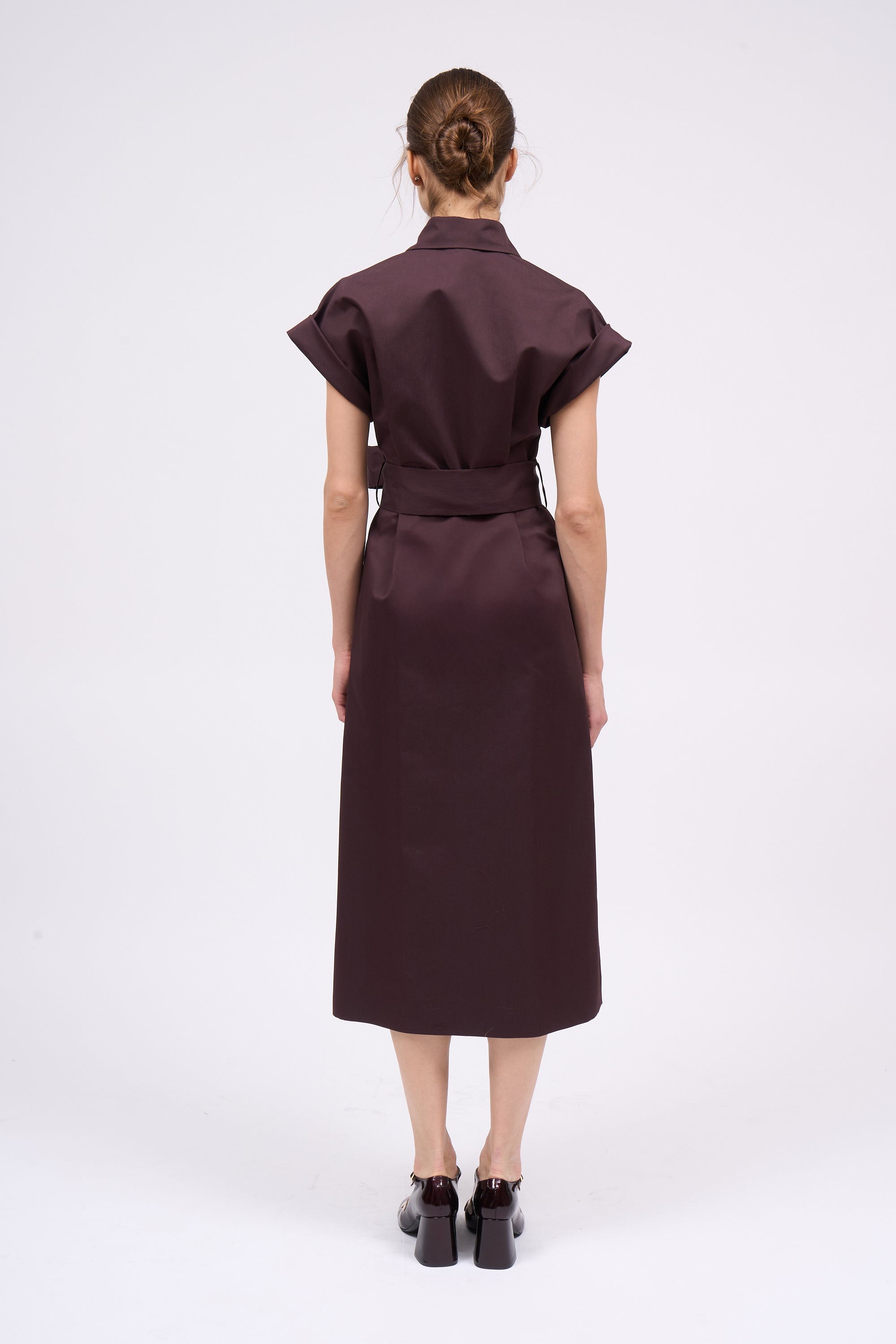 Paul & Joe Isadora robe chemise midi Ebène 38