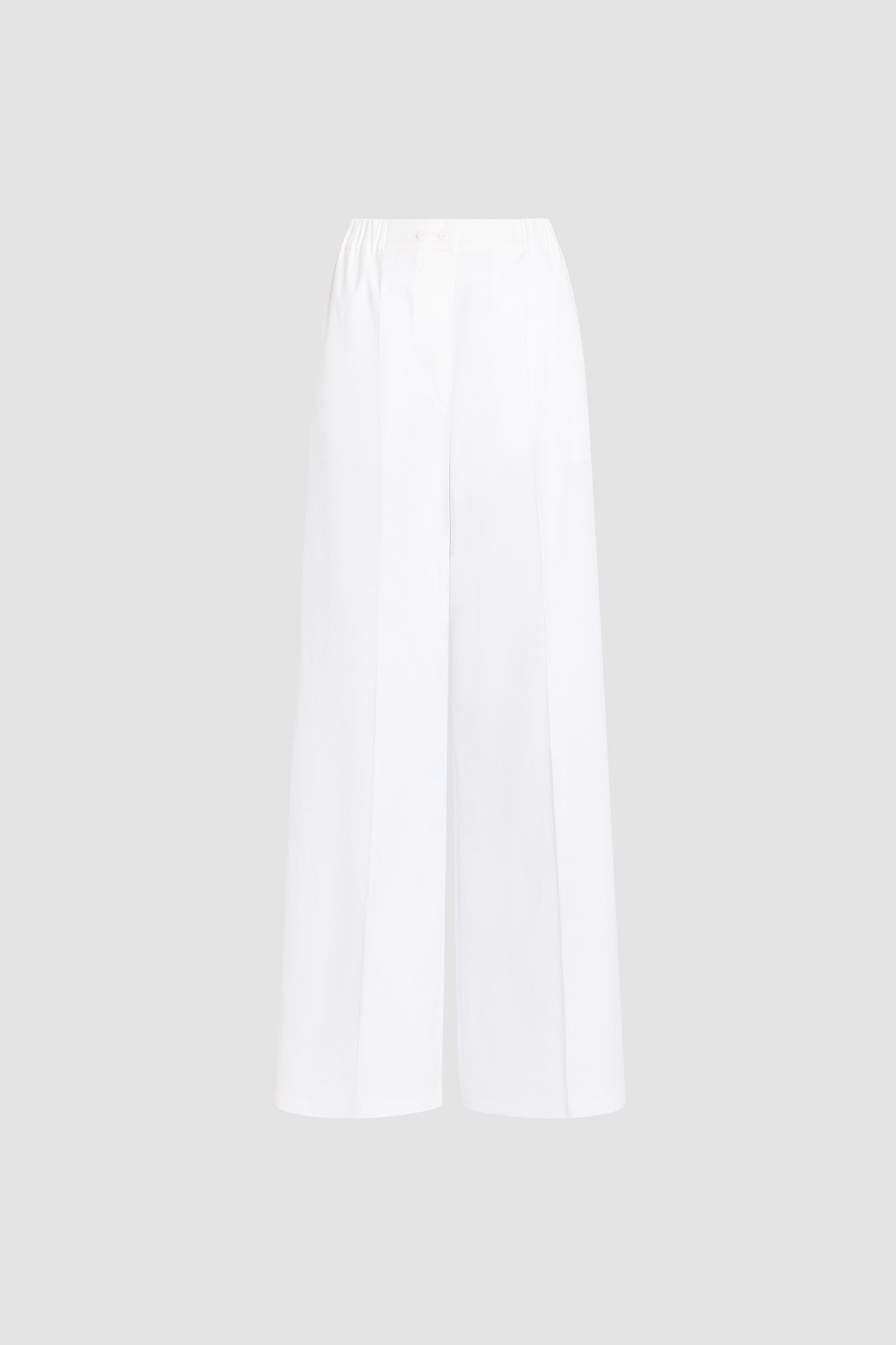 Patou TR063 pantalon coton bio blanc large