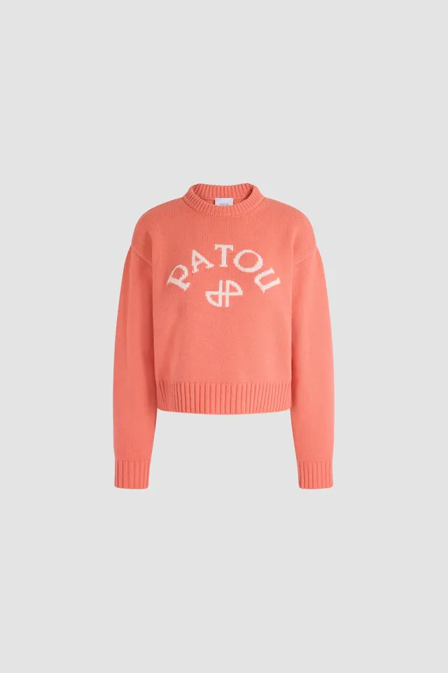 Patou Knitwear KN3708101464P pull laine rose Winter Blush