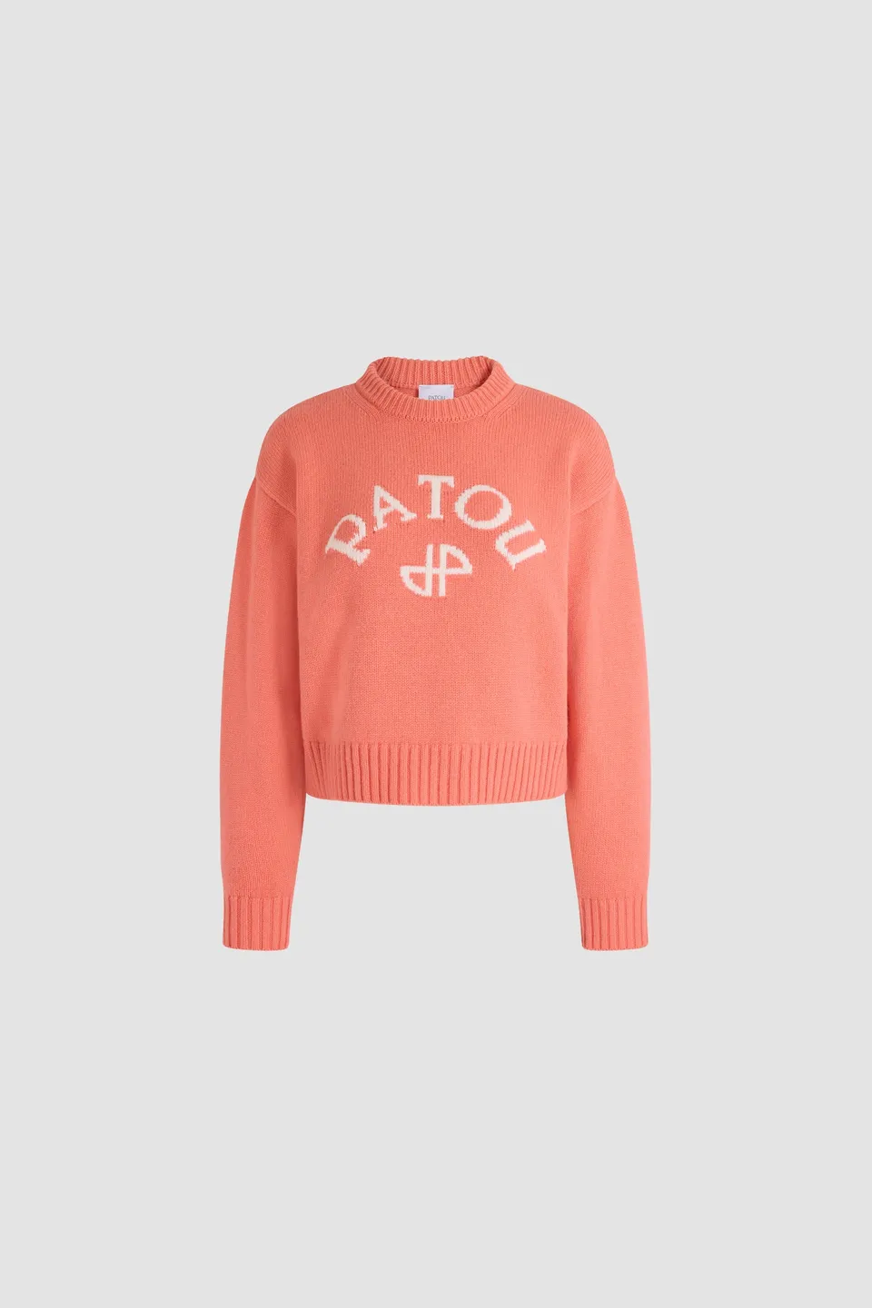 Patou Knitwear KN3708101464P pull laine rose Winter Blush
