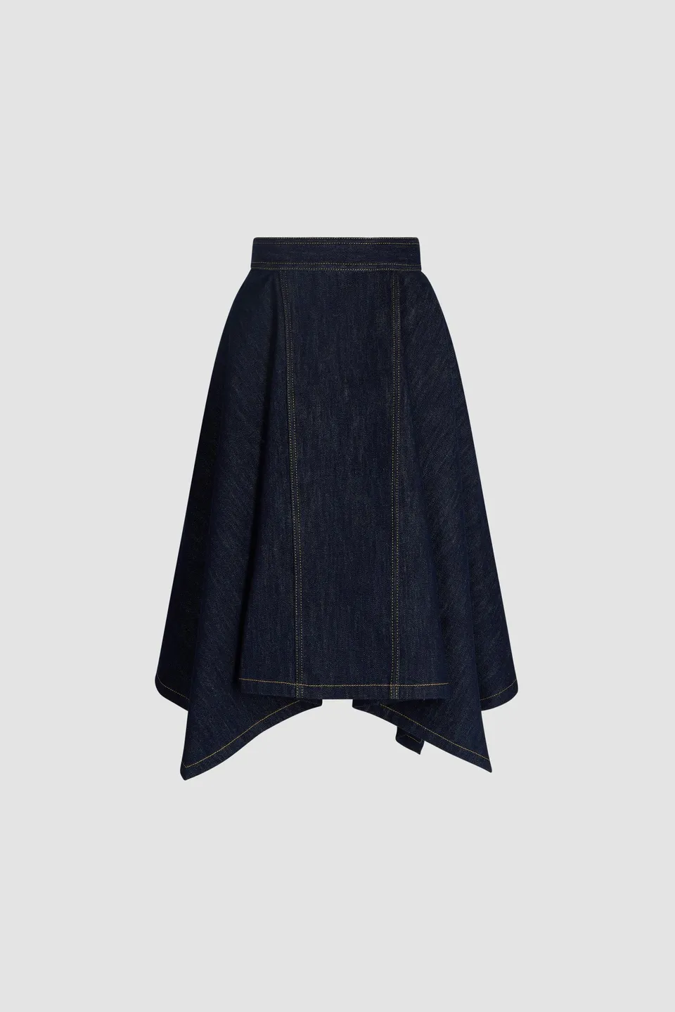 Patou SK125 jupe midi Moonrise Rodeo denim