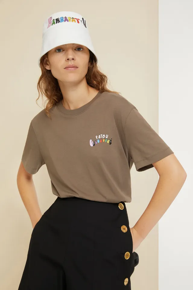 Patou JE046 t-shirt Barbapatou coton bio bronze