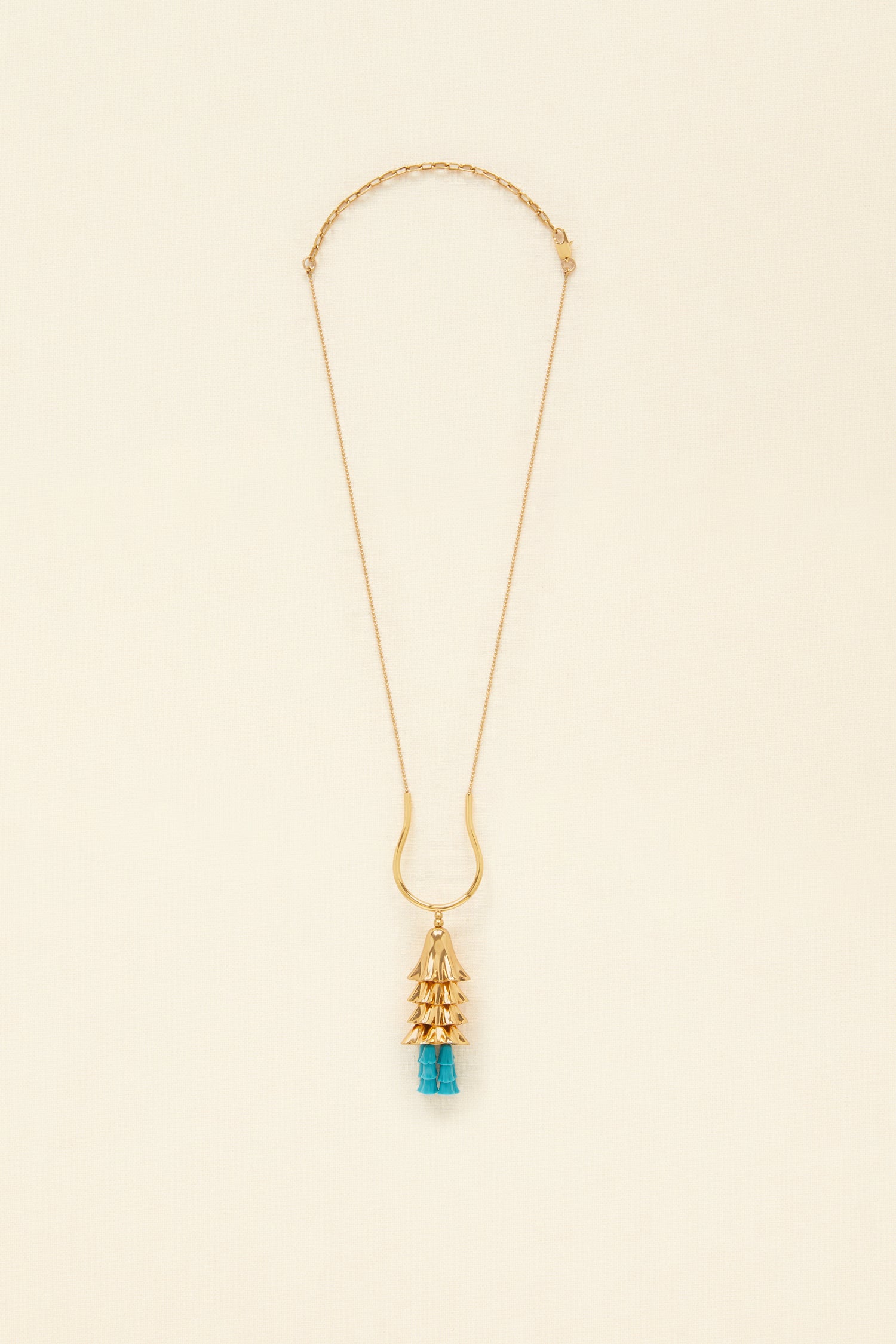 Patou Jewellery JW068 collier perles bleu Brittany Blue TU