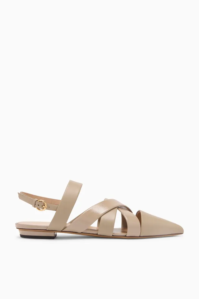 Ulla Johnson Tallulah ballerines cuir mica pointues
