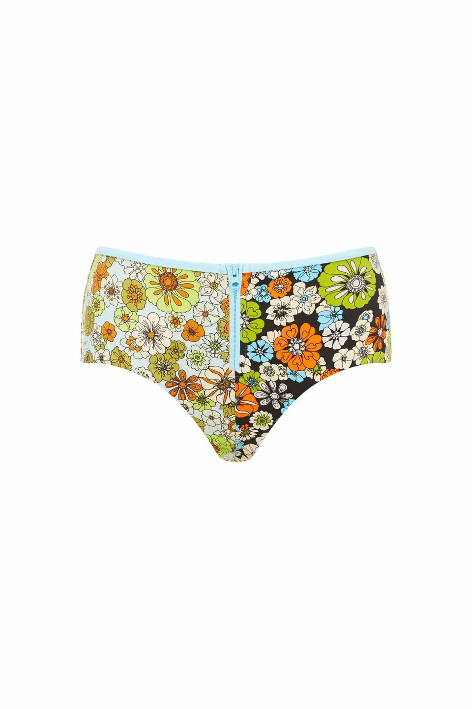 Alemais Orange Blossom bas maillot zip nylon recyclé taille M