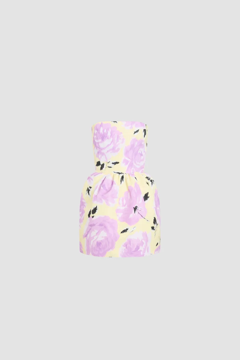 Patou DR230 robe bustier faille Peony Garden mini