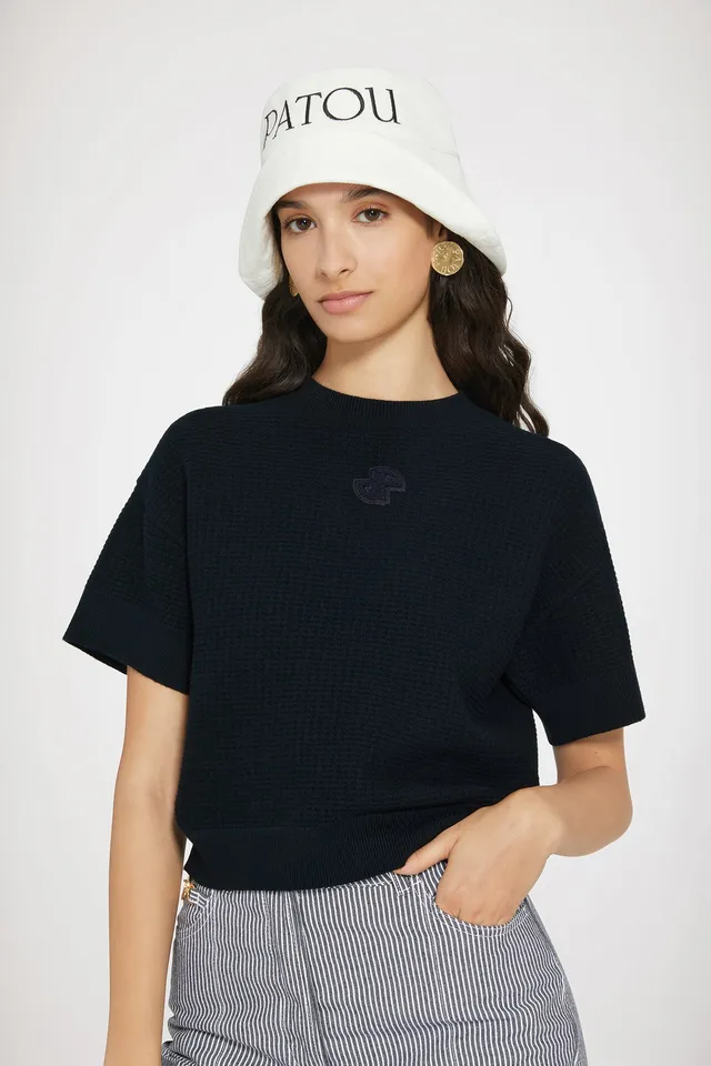Patou KN1688070601N pull maille 3D navy S