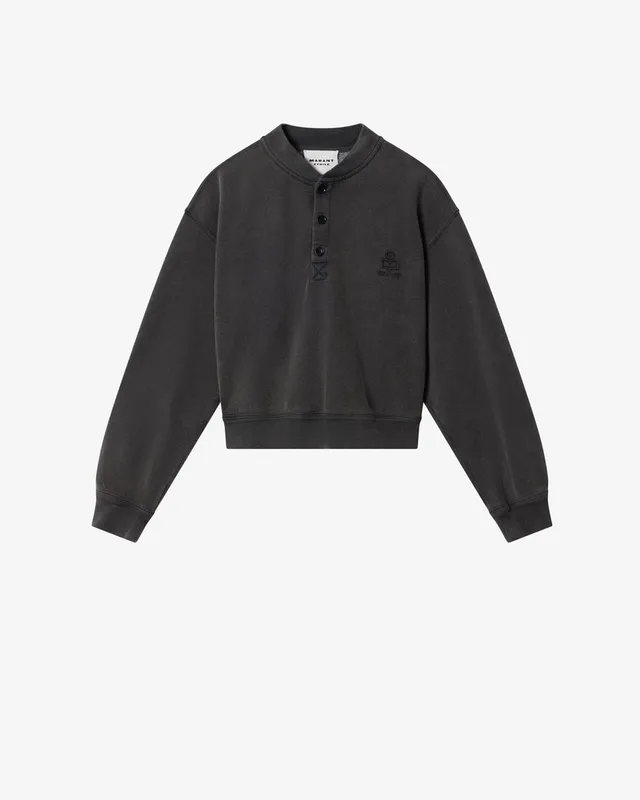 Isabel Marant Simony sweatshirt noir délavé coton