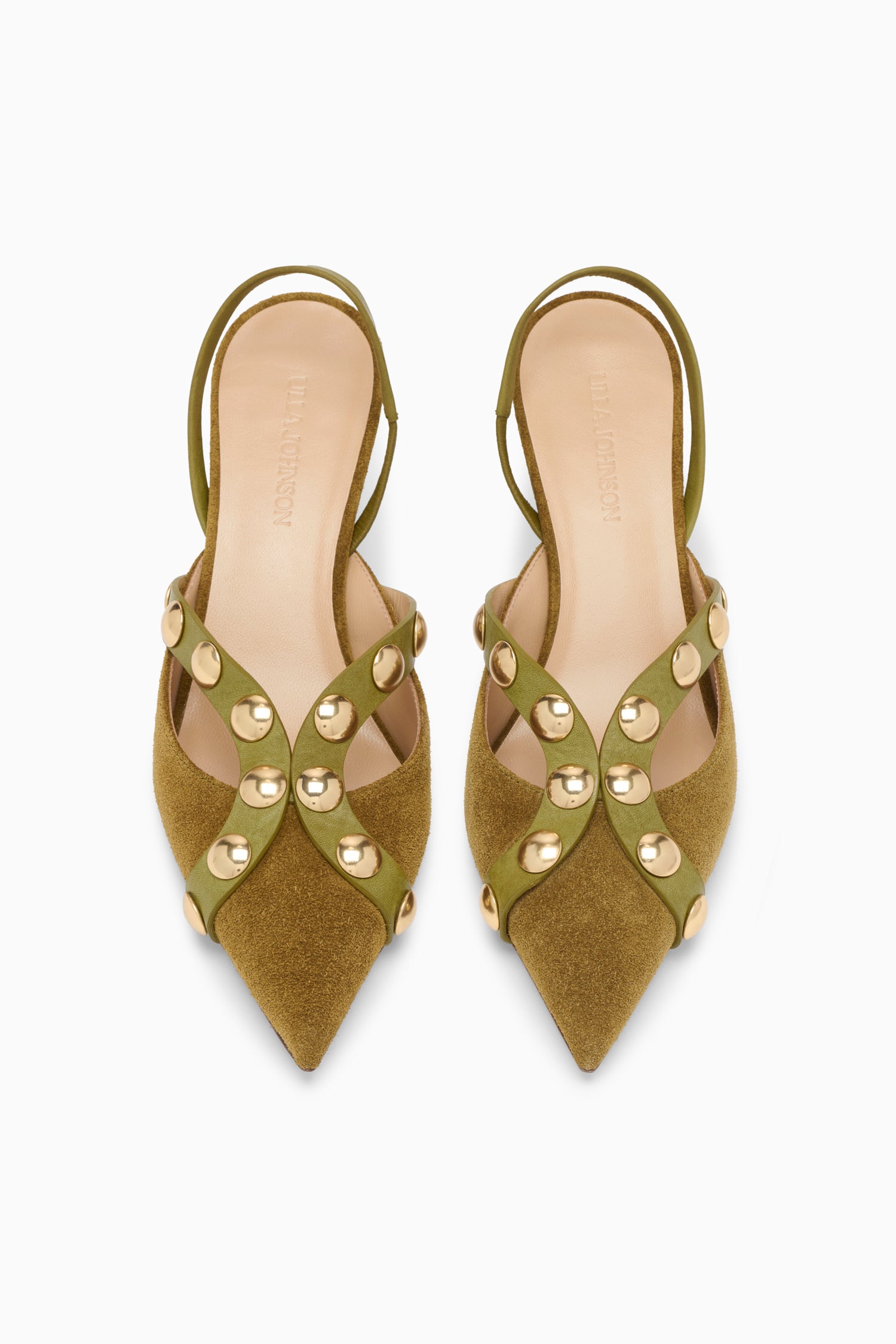 Ulla Johnson Vendome PF261024 escarpins olive