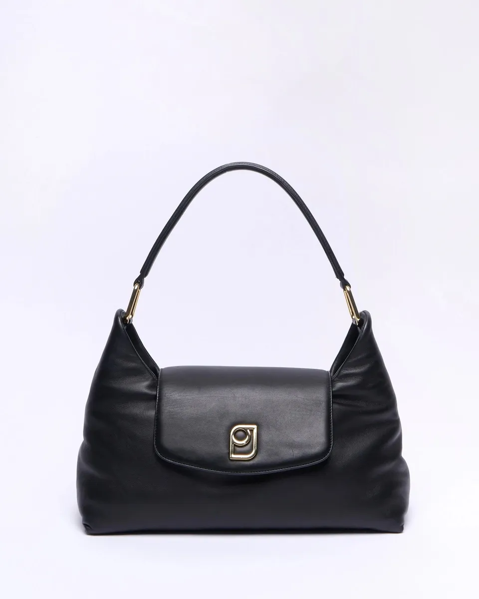 Paul & Joe Leandra sac épaule cuir agneau noir