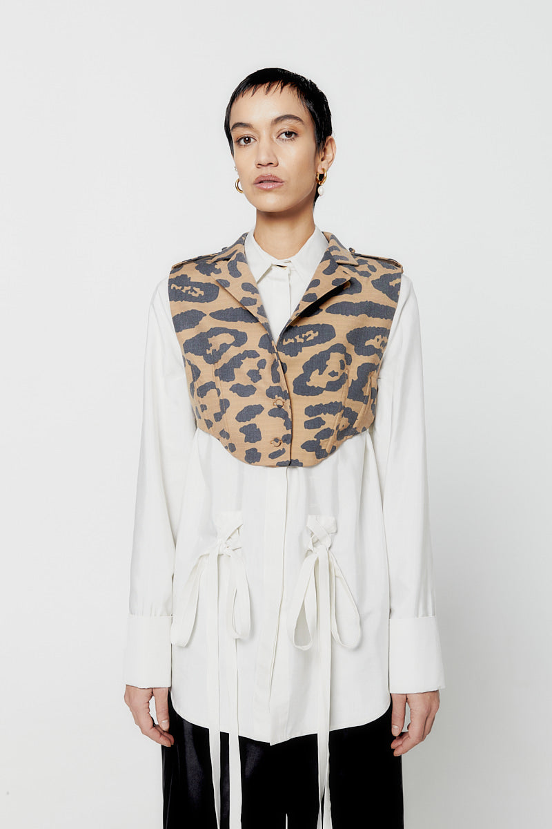 ATU Body Couture Gem Hunter gilet crop imprimé taille S