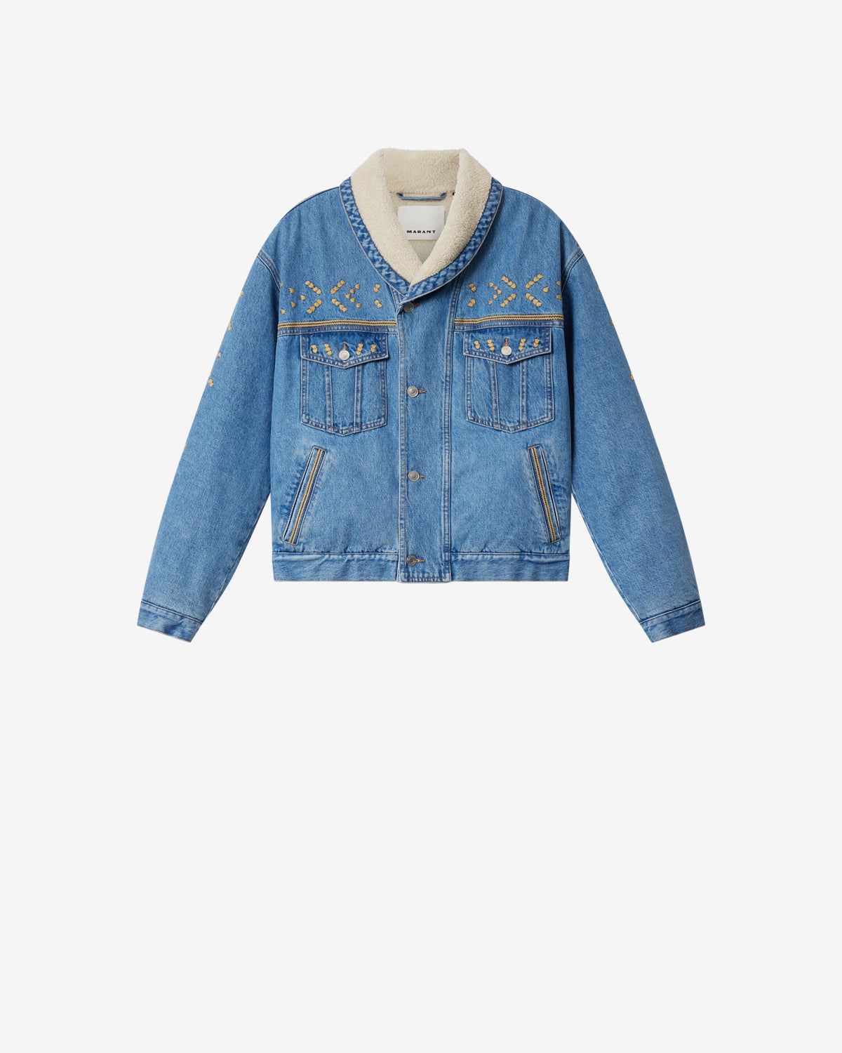 Isabel Marant Jackson VE0534HB veste denim bleu clair