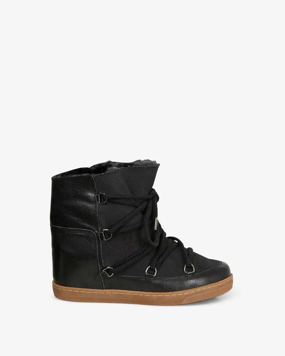 Isabel Marant Nowles bottines après-ski noir lacets