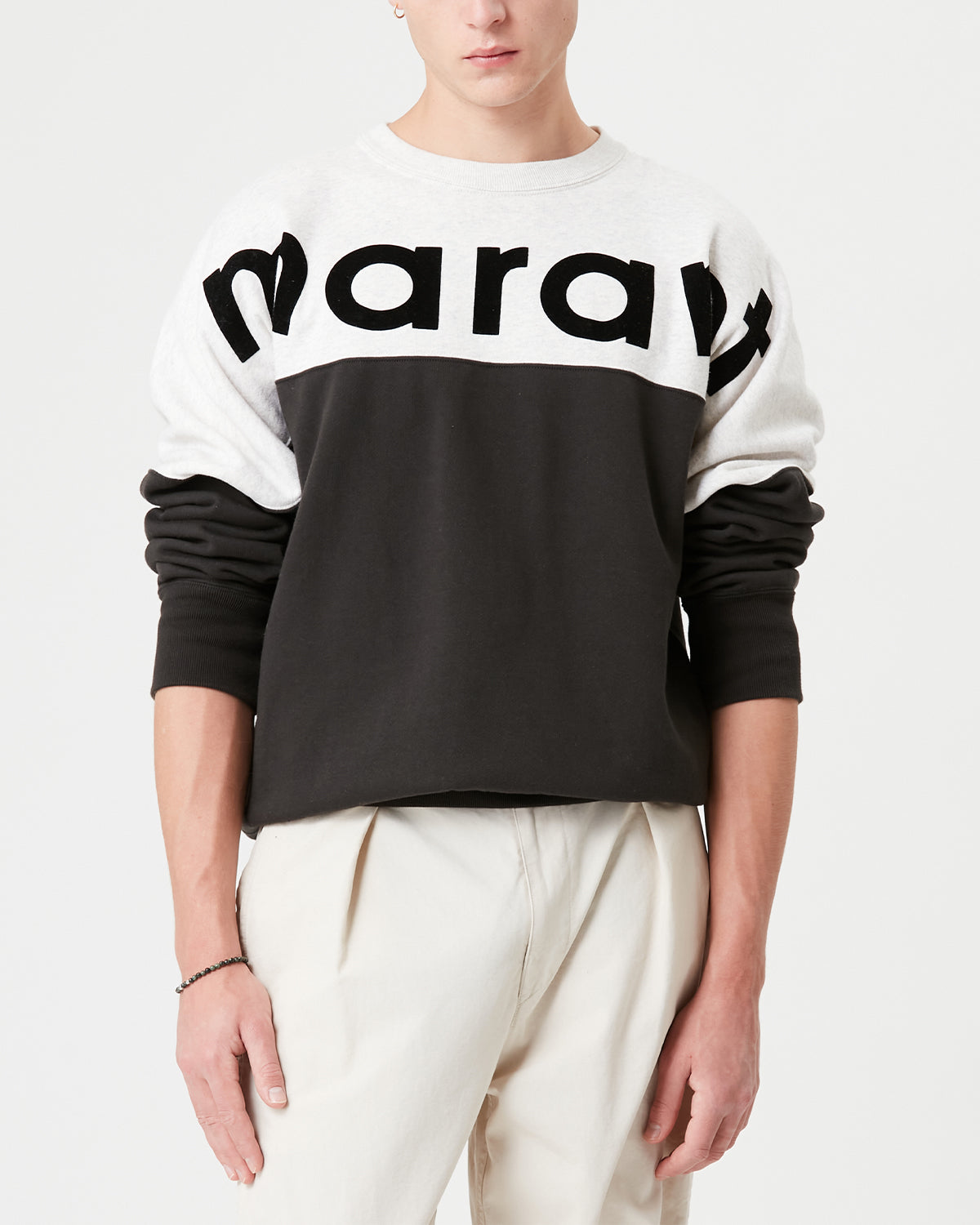 Isabel Marant Howley SW0031HA sweat noir délavé coton