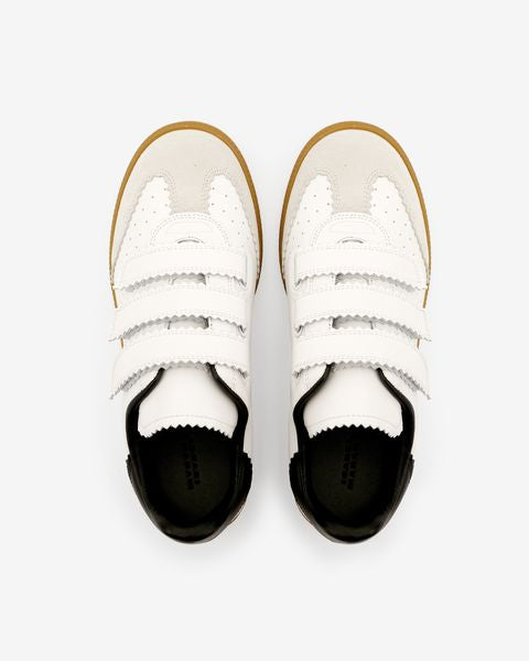 Isabel Marant Beth baskets cuir blanc scratch