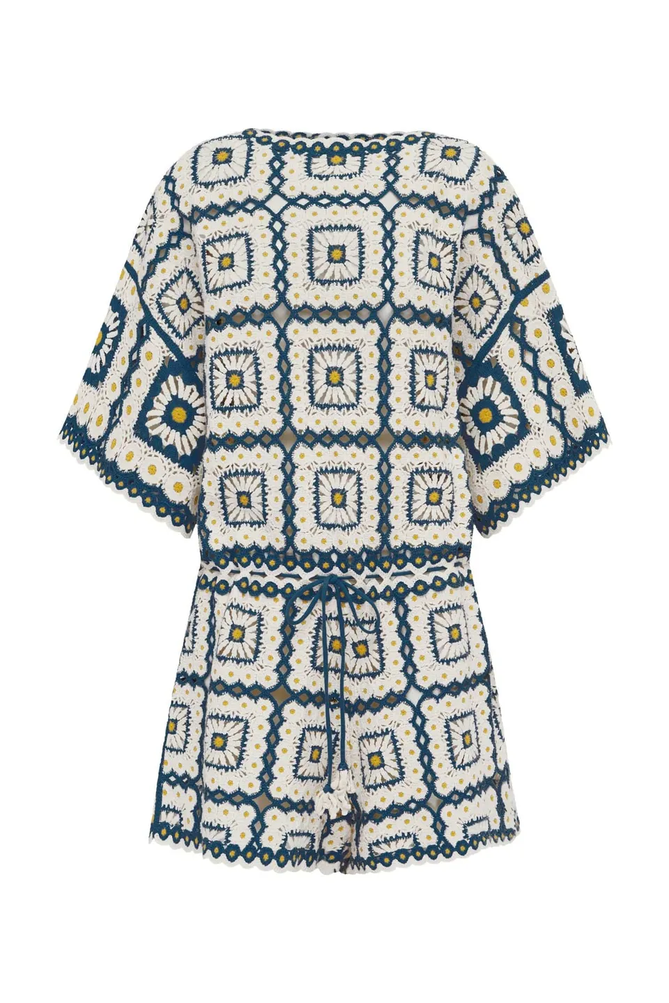 Alemaïs Dolly Playsuit combishort crochet coton patchwork