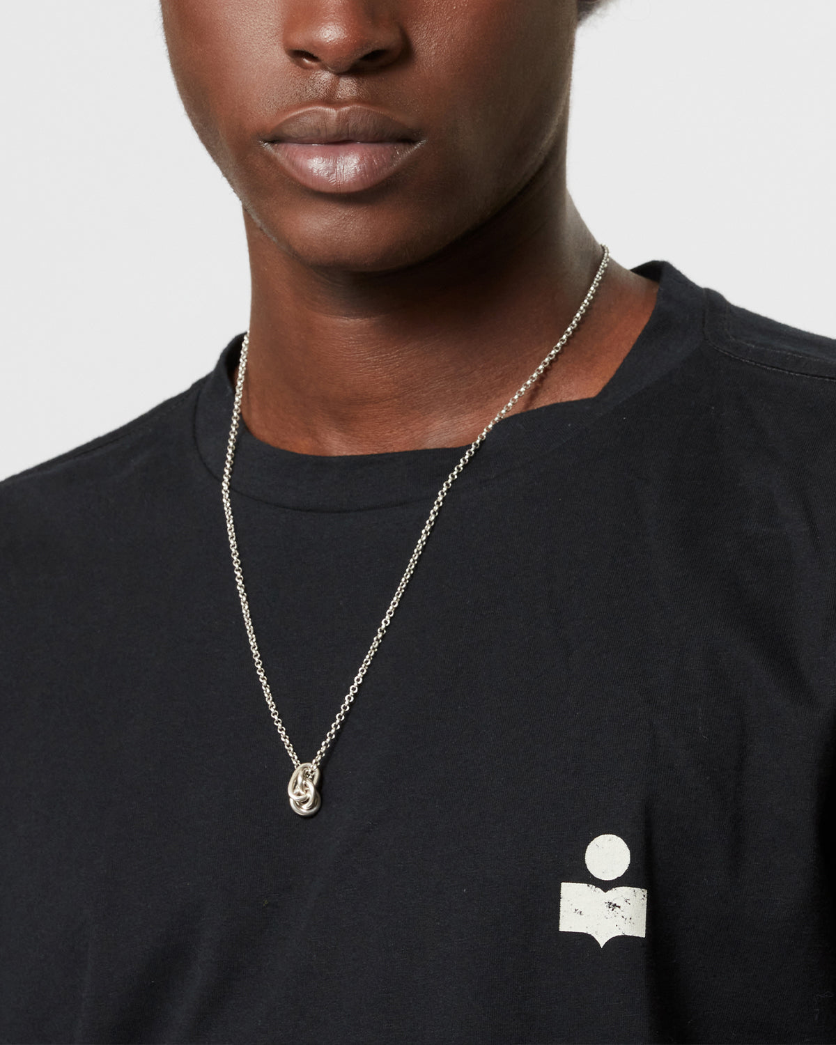 Isabel Marant Zafferh T-shirt coton noir et écru