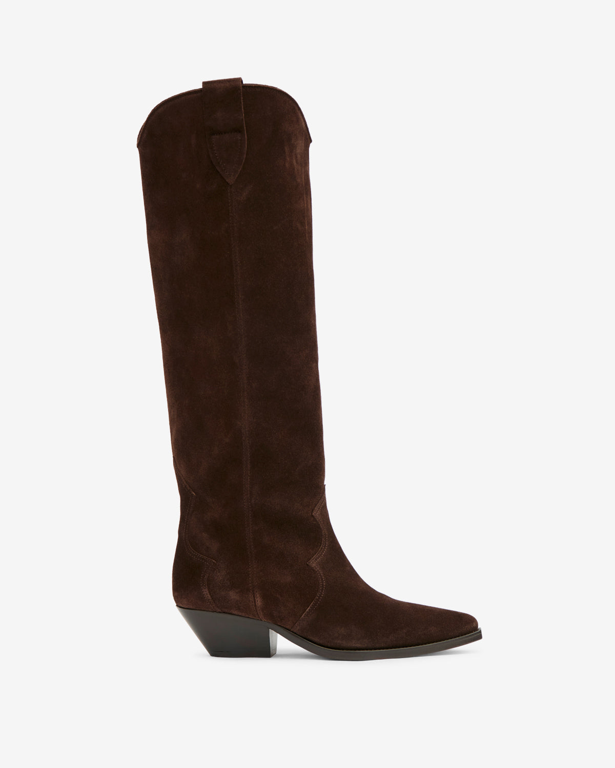 Isabel Marant Denvee bottes santiag chocolat