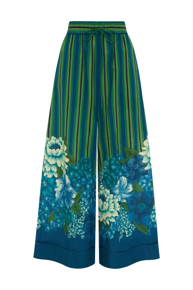 Alemäis Margo Cuffed Pant pantalon large coton bio
