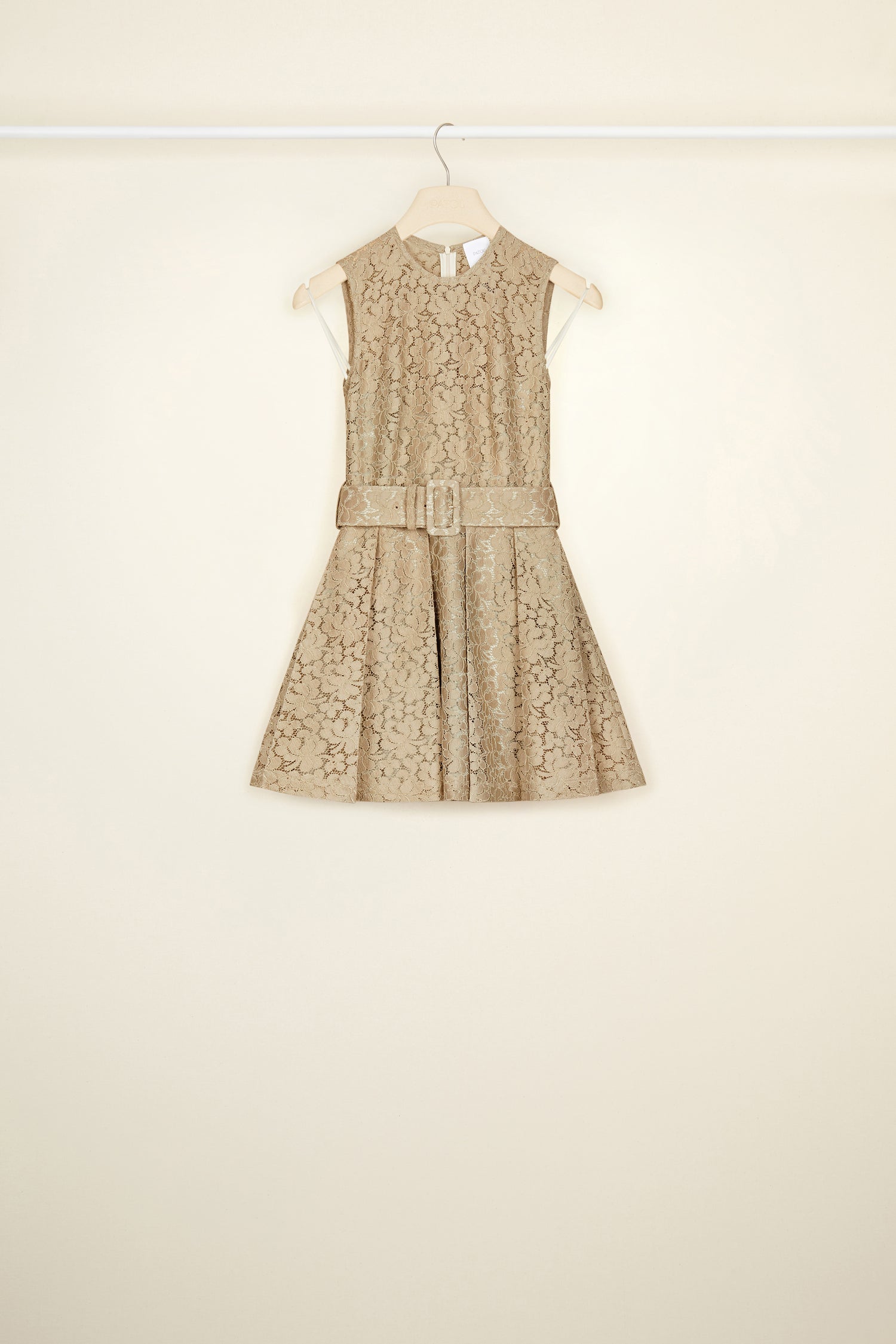 Patou DR089 robe dentelle éco Parchment 34-42 plissée