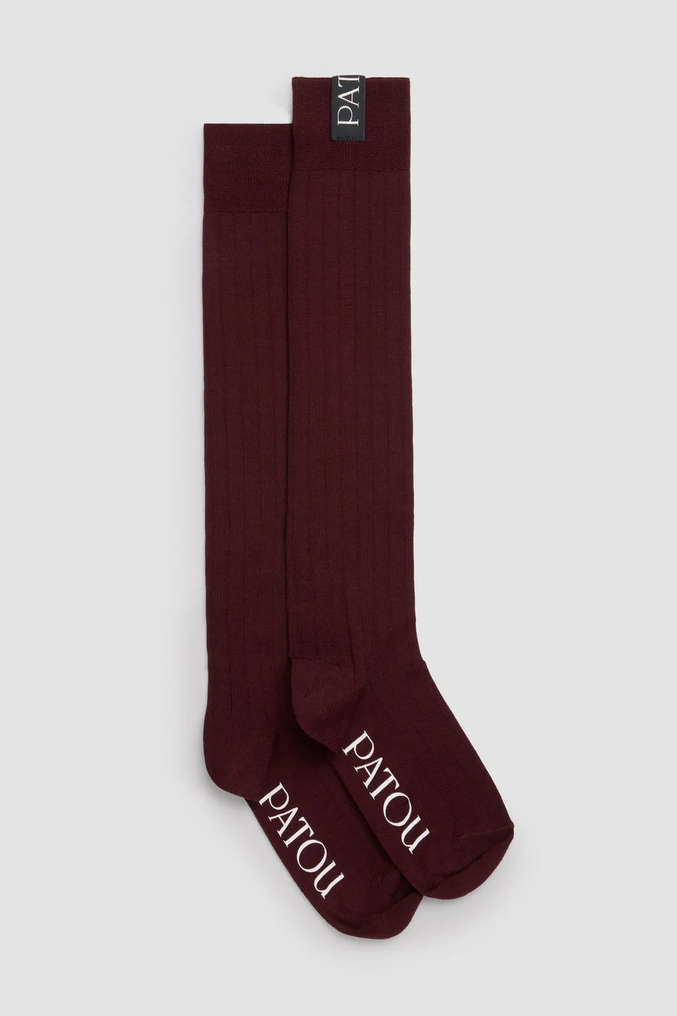 Patou chaussettes hautes coton bordeaux Vignola