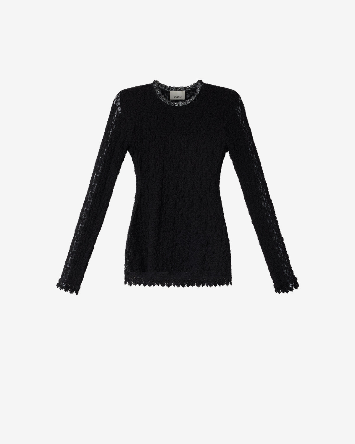 Isabel Marant Brany top noir dentelle stretch